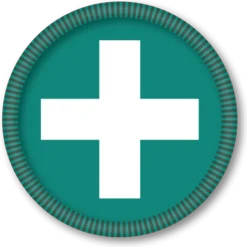 Færdighedsmærke Førstehjælp 2 (mini)