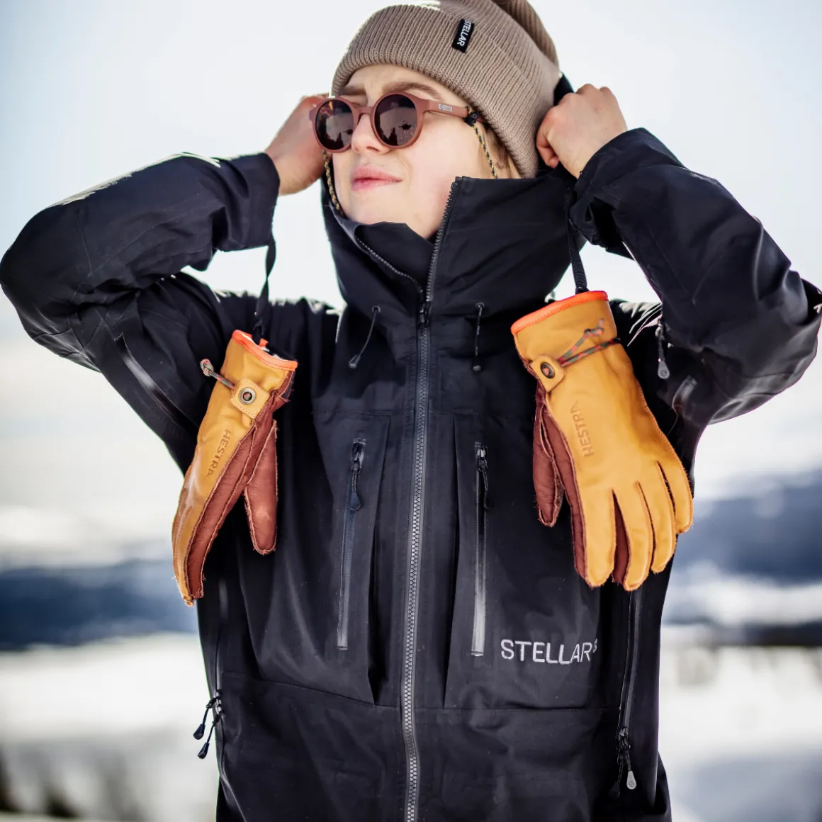 Hestra Wakayama skihandske (Cork Brown)