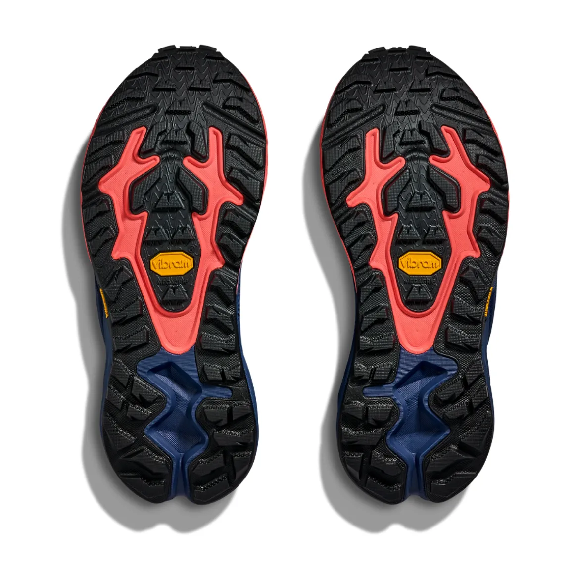 HOKA ONE ONE Mafate Hike vandrestøvle, dame (Midnight Blue / Neon Flame)