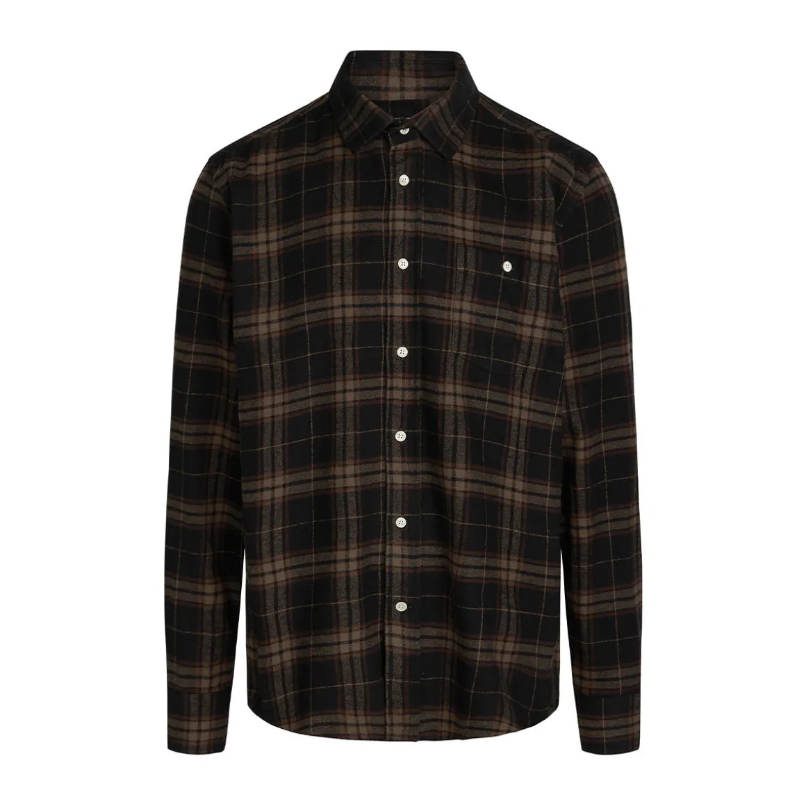 Klitmøller Collective Rocco Skjorte, herre (Brown Check)