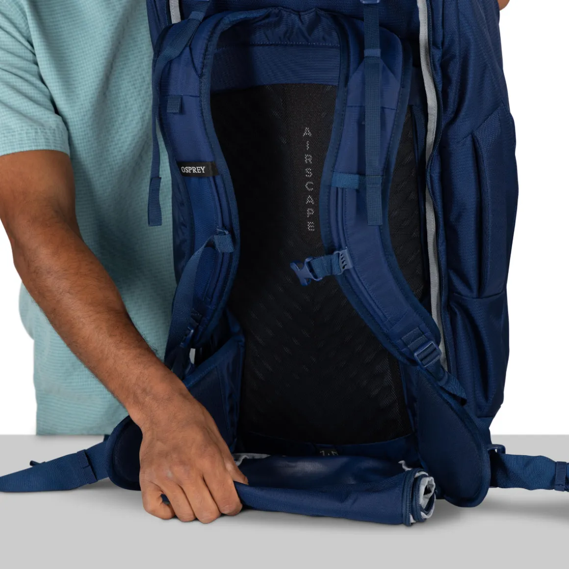 Osprey Farpoint Travel Pack 70 L rejserygsæk, herre (Antique Blue)