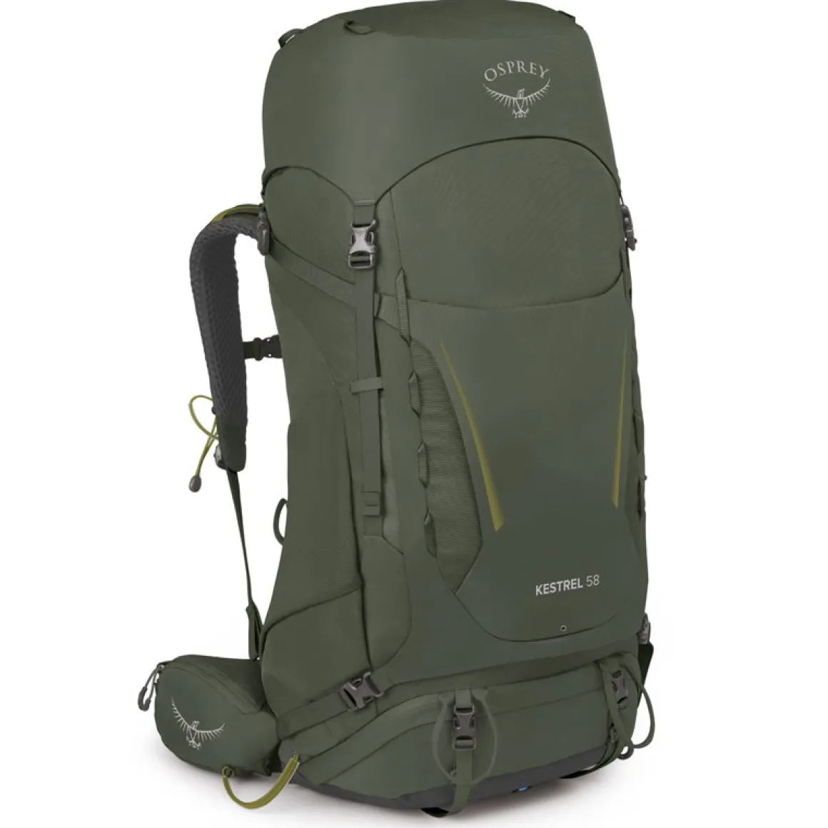 Osprey Kestrel 58 L vandrerygsæk, herre (Bonsai Green)