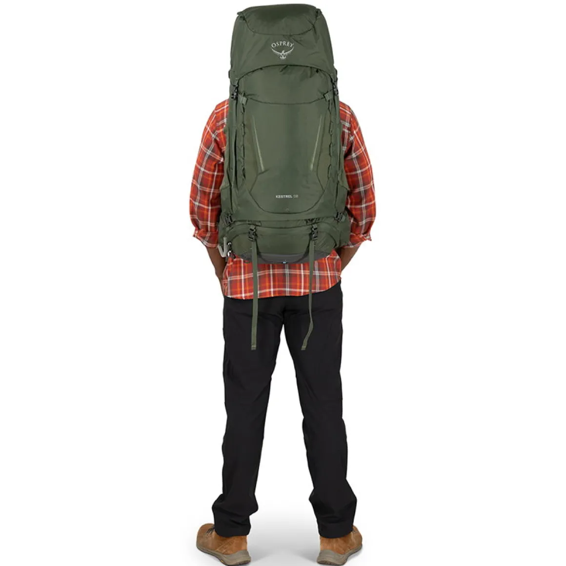 Osprey Kestrel 58 L vandrerygsæk, herre (Bonsai Green)