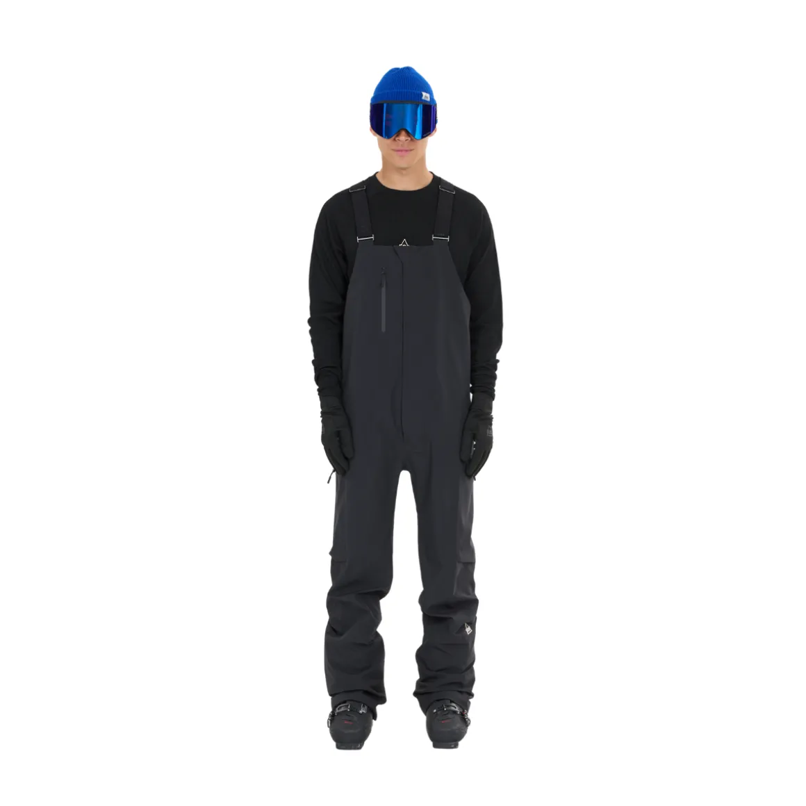 SOS Kula 3-lags Shell Bib Skibukser, herre (Black)