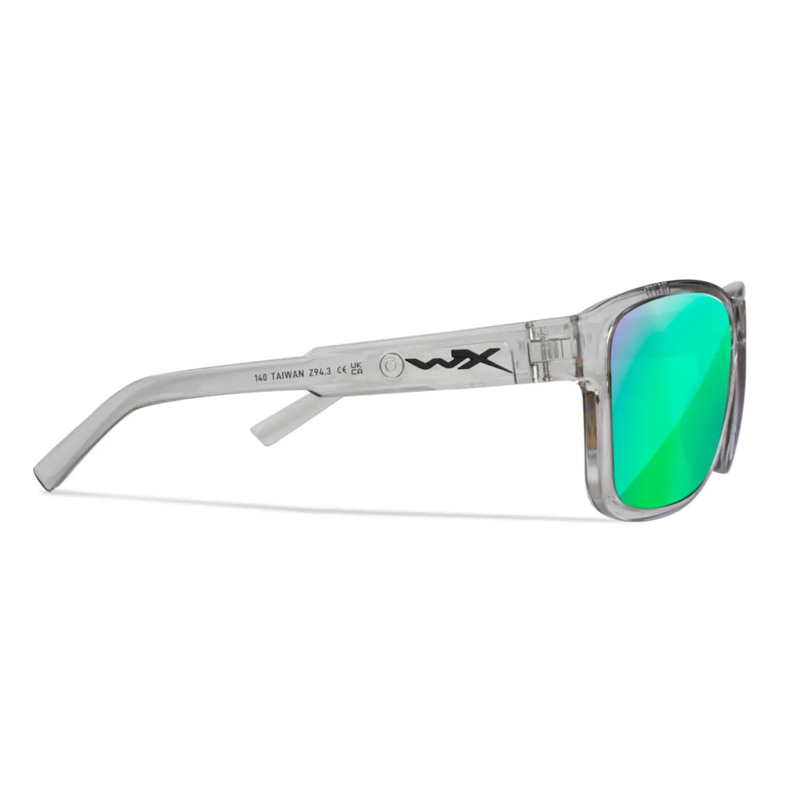 Wiley X Trek, Captivate Polaroid Glas, Transparent Stel, Unisex