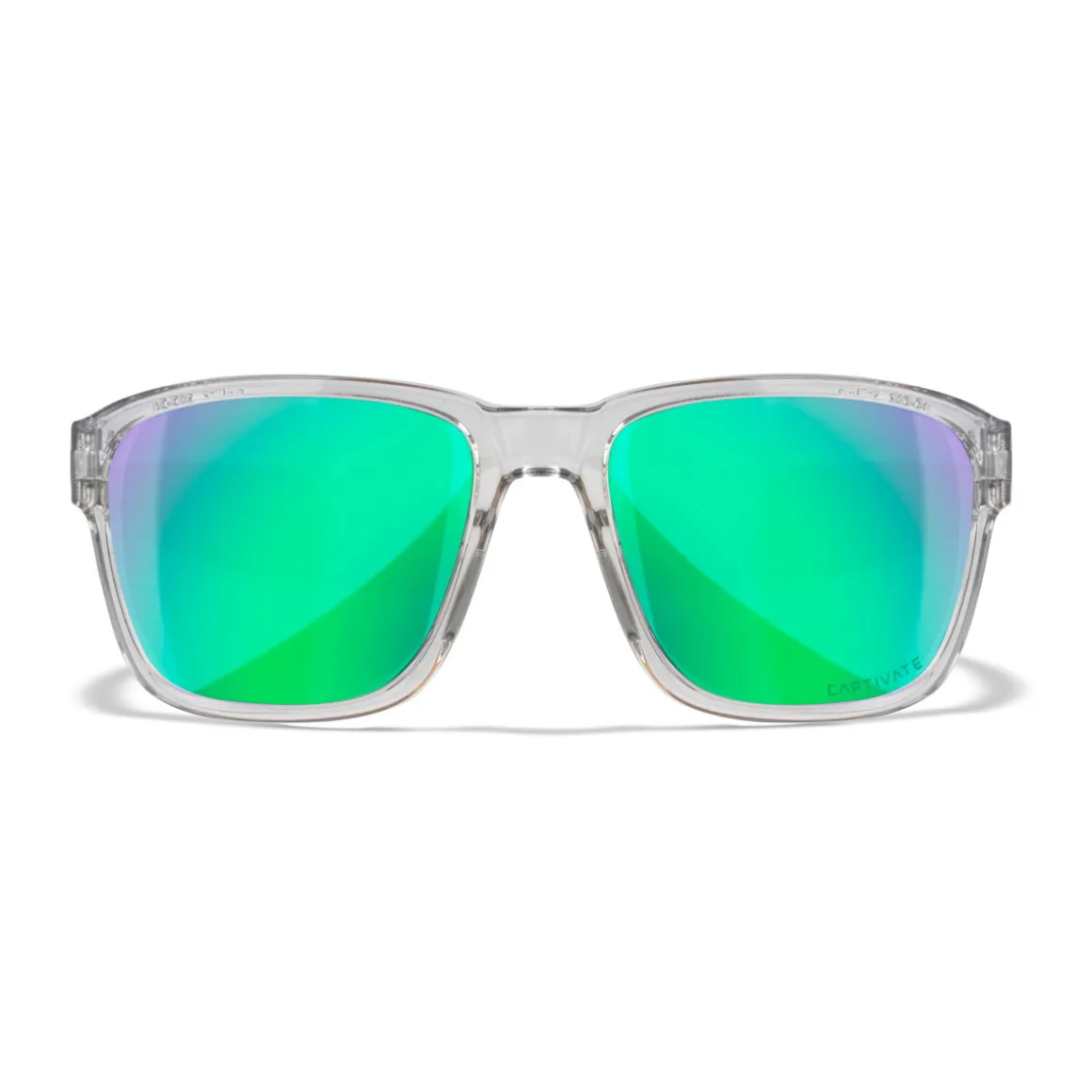 Wiley X Trek, Captivate Polaroid Glas, Transparent Stel, Unisex